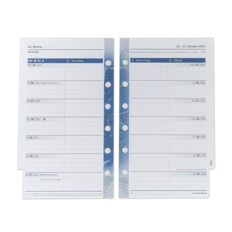 tempus.52, 1 Woche auf 2 Seiten - Jahr 2024